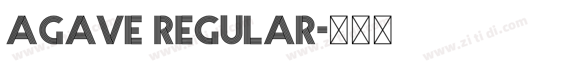 Agave Regular字体转换 Agave Regular字体转换